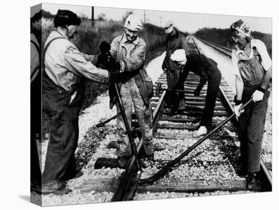 Railroad Women: Track Work 1920s-null-Premier Image Canvas
