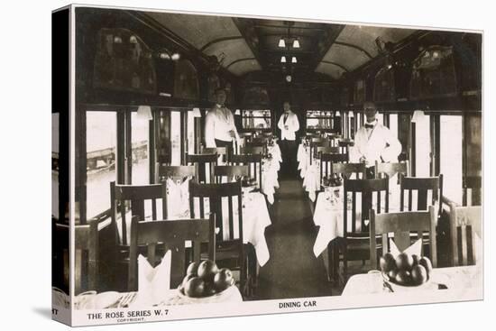 Railway Dining Car with Waiters-null-Premier Image Canvas