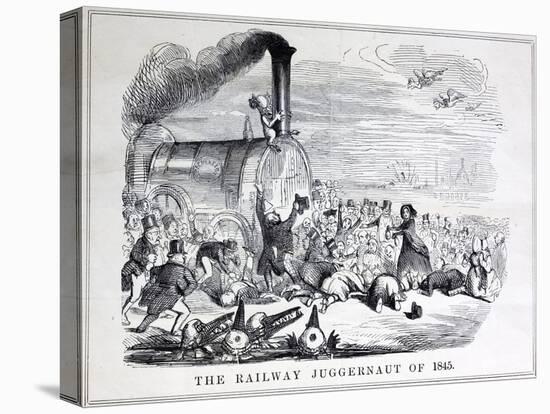 Railway Mania Cartoon 0F 1845-null-Premier Image Canvas