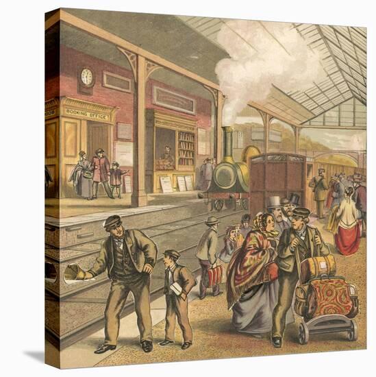 Railway Station-English School-Premier Image Canvas