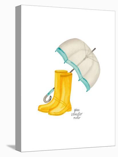 Rain Boots-Gina Maher-Stretched Canvas