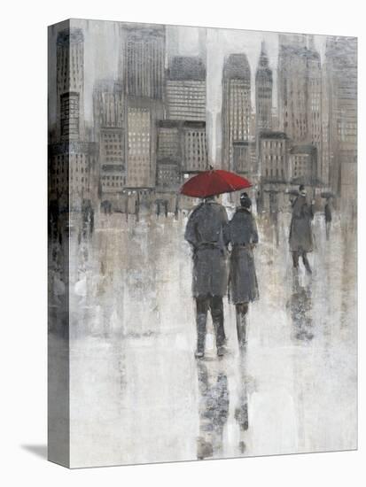 Rain in The City I-Tim OToole-Stretched Canvas