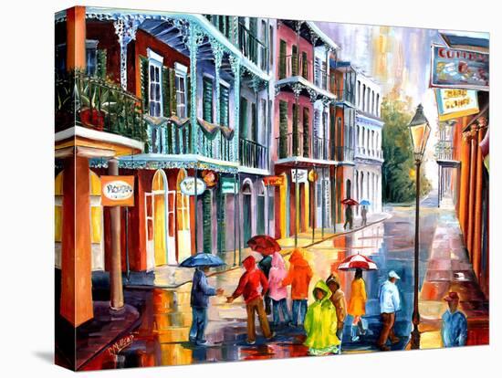 Rain on St. Peter Street-Diane Millsap-Stretched Canvas