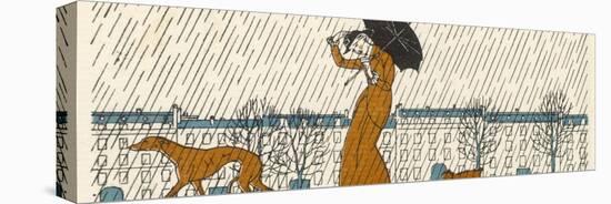 Rain or Fine Dogs Must be Taken for Their Walk-Bernard Boutet De Monvel-Premier Image Canvas