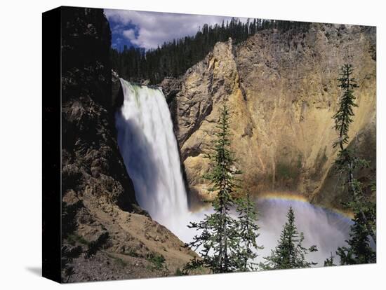 Rainbow at Lower Yellowstone Falls-James Randklev-Premier Image Canvas
