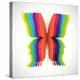 Rainbow Butterfly-Orkidia-Stretched Canvas