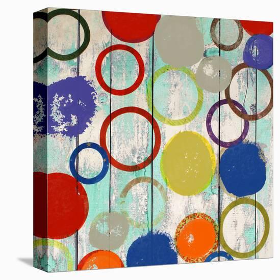 Rainbow Circles I-Yashna-Stretched Canvas