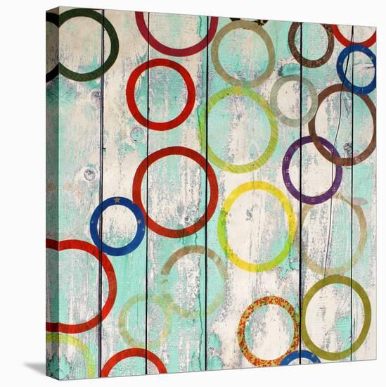 Rainbow Circles IV-Yashna-Stretched Canvas