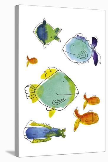 Rainbow Fish I-Callie Crosby and Rebecca Daw-Stretched Canvas