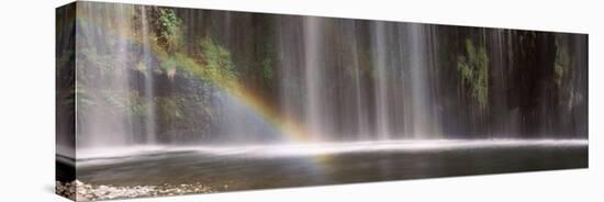 Rainbow Formed in Front of Waterfall in a Forest, California, USA-null-Premier Image Canvas