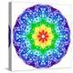 Rainbow Kaleidoscope Vibrant Circle-art_of_sun-Stretched Canvas