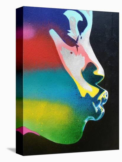 Rainbow Kiss-Abstract Graffiti-Premier Image Canvas