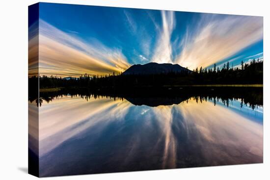 Rainbow Lake, Alaska, the Aleutian Mountain Range, near Willow Alaska-null-Premier Image Canvas