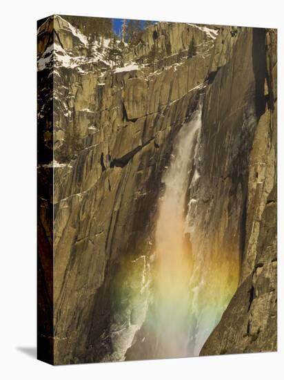 Rainbow on Upper Yosemite Falls in Yosemite National Park, California, USA-Chuck Haney-Premier Image Canvas