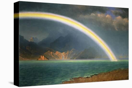 Rainbow Over Jenny Lake, Wyoming-Albert Bierstadt-Premier Image Canvas