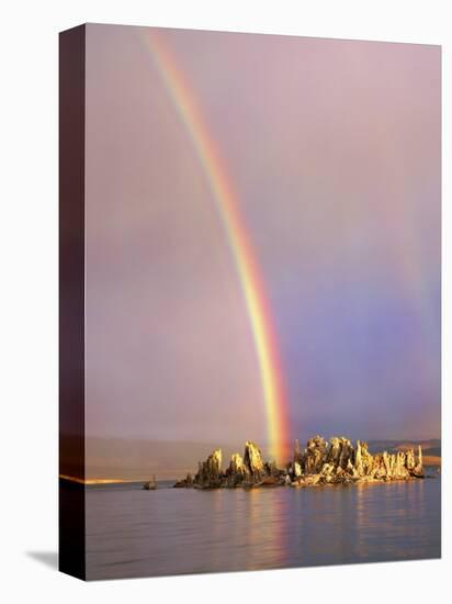 Rainbow Over Tufa Formations on Mono Lake, Sierra Nevada Mountains, California, USA-Christopher Talbot Frank-Premier Image Canvas