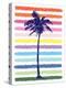 Rainbow Palm Tree-Jennifer McCully-Stretched Canvas