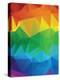 Rainbow Polygonal Background-artshock-Stretched Canvas