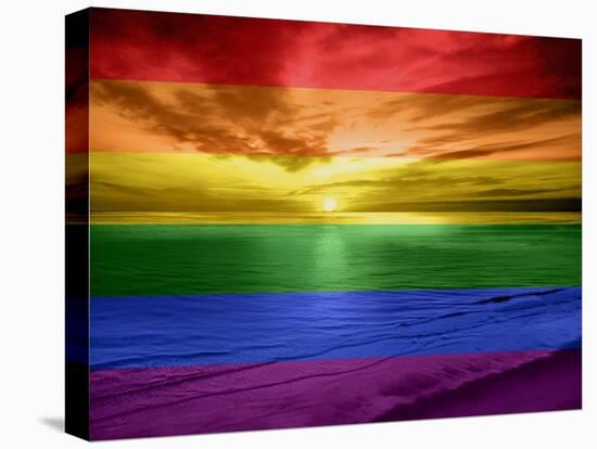 Rainbow Sunset-Maggie Olsen-Stretched Canvas