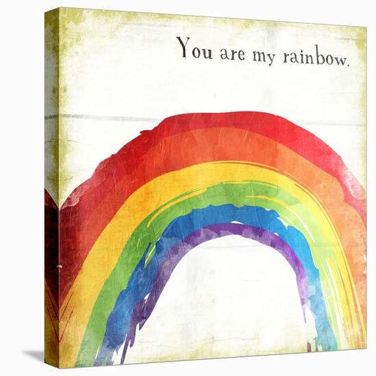 Rainbow-Jace Grey-Stretched Canvas