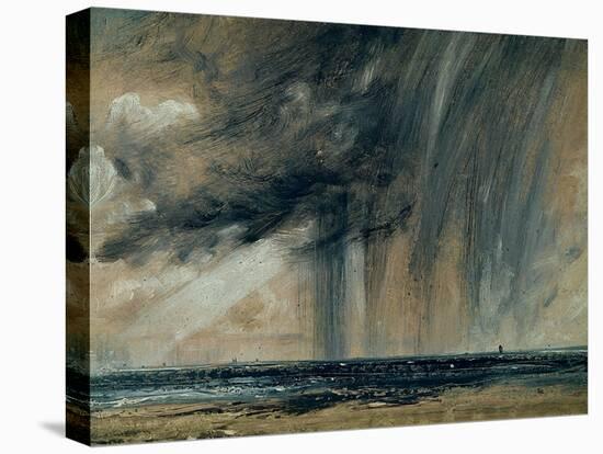 Rainstorm over the Sea, C.1824-28 (Oil on Paper Laid on Canvas)-John Constable-Premier Image Canvas