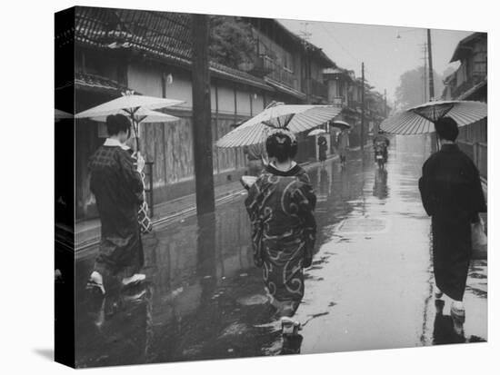 Rainy Day in Kyoto-Eliot Elisofon-Premier Image Canvas