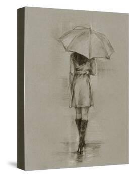 Rainy Day Rendezvous I-Ethan Harper-Stretched Canvas