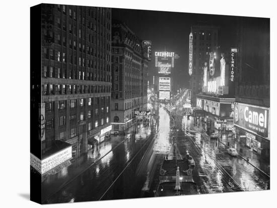Rainy Night in times Square-null-Premier Image Canvas