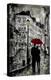 Rainy Promenade-Loui Jover-Stretched Canvas