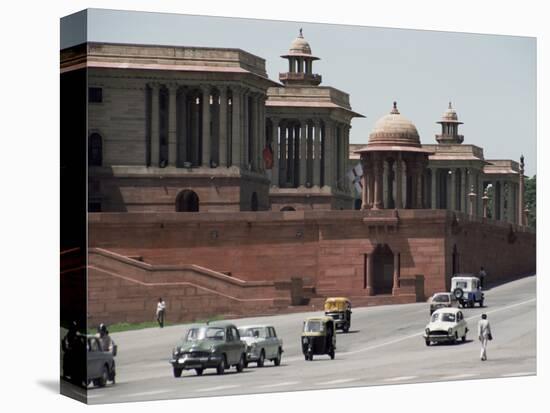 Raj Path Leading to the Parliament Building, New Delhi, Delhi, India-Christopher Rennie-Premier Image Canvas