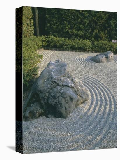 Raked Stone Garden, Taizo-In Temple, Kyoto, Honshu, Japan-Michael Jenner-Premier Image Canvas