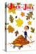 Raking Leaves - Jack and Jill, November 1957-RVS-Premier Image Canvas