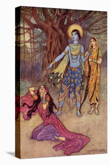 Rama Spurns the Demon Lover-Warwick Goble-Premier Image Canvas