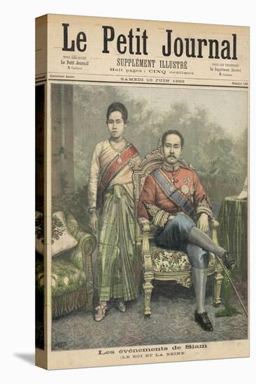 Rama V Known as Chulalongkorn King of Siam and His Wife-Henri Meyer-Premier Image Canvas