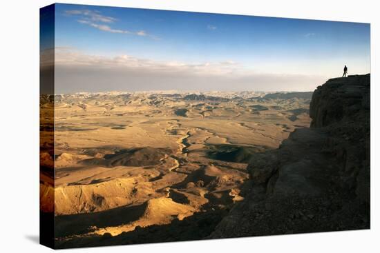 Ramon Crater Viewed from Mitzpe Ramon Visitors Center, Negev Desert, Israel-David Noyes-Premier Image Canvas