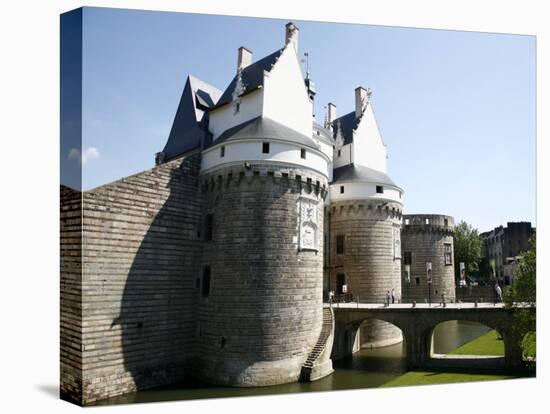Ramparts of the Chateau Des Ducs De Bretagne, Nantes, Brittany, France, Europe-Levy Yadid-Premier Image Canvas