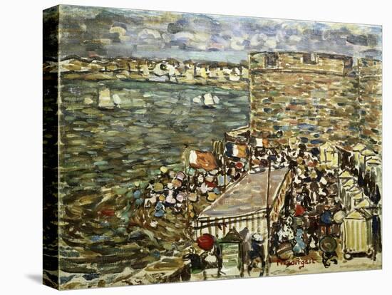 Ramparts, St. Malo-Maurice Brazil Prendergast-Premier Image Canvas