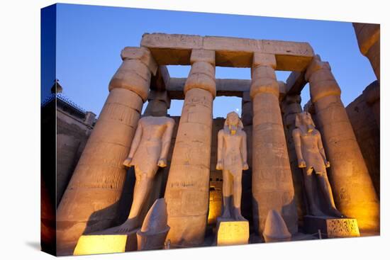 Ramses II Statues and Columns in the Luxor Temple Complex-Alex Saberi-Premier Image Canvas