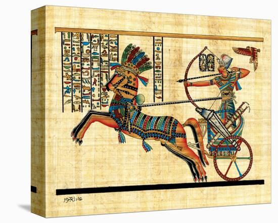 Ramses on Chariot-null-Stretched Canvas