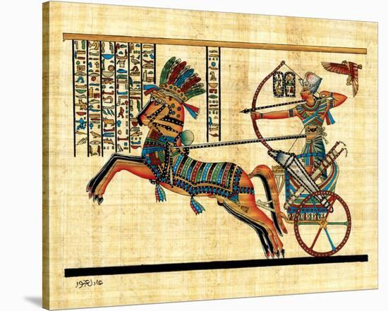 Ramses on Chariot-null-Stretched Canvas