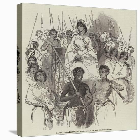 Ranavalona, Queen of Madagascar, in Her State Howdah-null-Premier Image Canvas