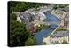 Rance River Valley and Dinan Harbour with the Stone Bridge, Dinan, Brittany, France, Europe-Guy Thouvenin-Premier Image Canvas