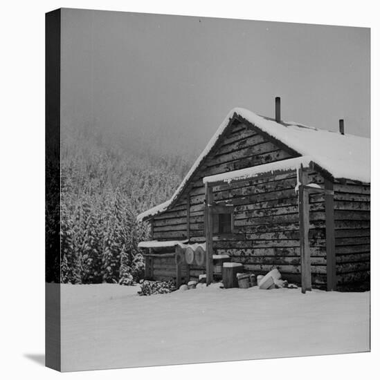 Ranch House after early Fall Blizzard, near Aspen, Colorado, 1941-Marion Post Wolcott-Premier Image Canvas