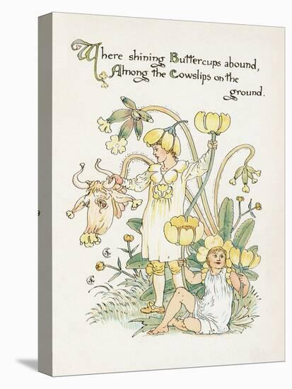 Ranunculus Bulbosus-Walter Crane-Stretched Canvas