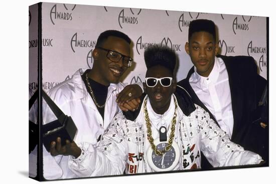 Rap Artists Dj Jazzy Jeff, Flavor Flav and Will Smith at the American Music Awards-null-Premier Image Canvas
