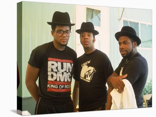 Rap Group Run DMC: Darryl McDaniels, Joe Simmons and Jason Mizell-David Mcgough-Premier Image Canvas