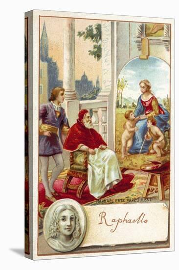 Raphael and Pope Julius II-null-Premier Image Canvas