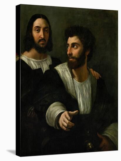 Raphael (Self-Portrait) and His Fencing Master-Raphael-Premier Image Canvas