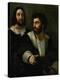 Raphael (Self-Portrait) and His Fencing Master-Raphael-Premier Image Canvas