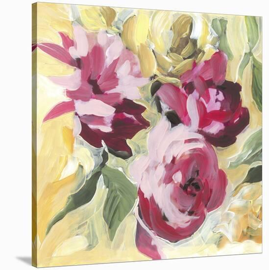Raspberry Roses-Stacey Wolf-Stretched Canvas